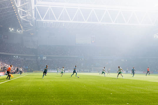Djurgårdens Haris Radetinac  med boll