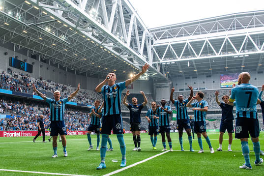 Djurgårdens Haris Radetinac jublar