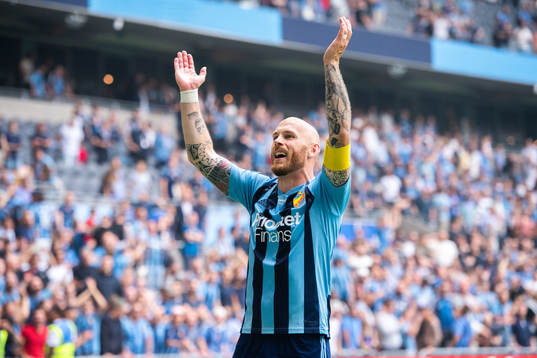 Djurgårdens Magnus Eriksson jubla