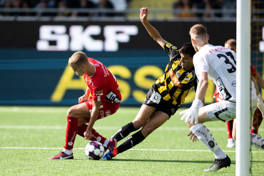 Elfsborgs Gustav Henriksson och Häckens Alexander