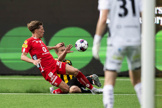 Elfsborgs Noah Söderberg och Häckens Leo Bengtsson