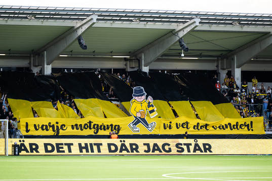 Häckens supportrars tifo