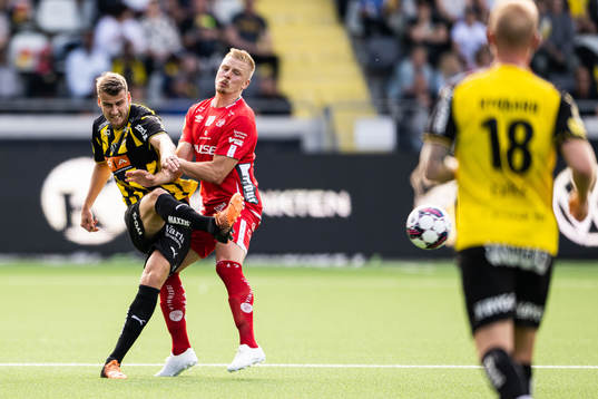 Häckens Johan Hammar och Elfsborgs Per Frick