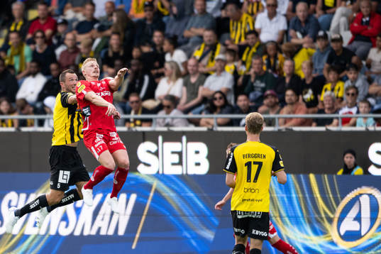 Häckens Even Hovland och Elfsborgs Per Frick
