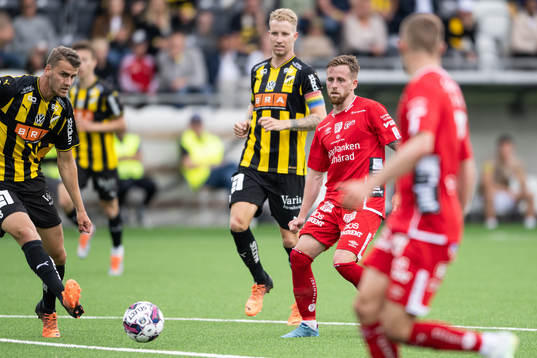 Häckens Johan Hammar och Elfsborgs Rasmus Alm