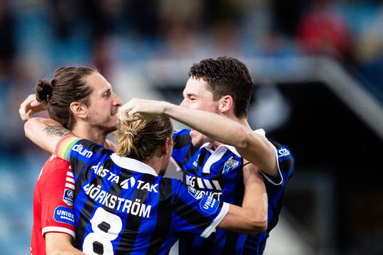 Sirius målvakt David Mitov Nilsson, Tim Björkström och