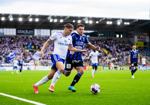IFK Norrköpings Eman Markovic och Sirius Edi Sylisufay