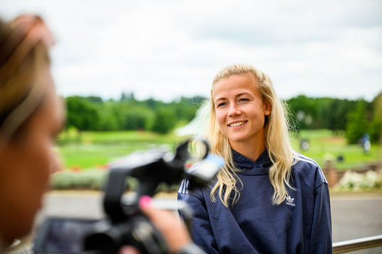 Hanna Glas of the Swedish women's national football team