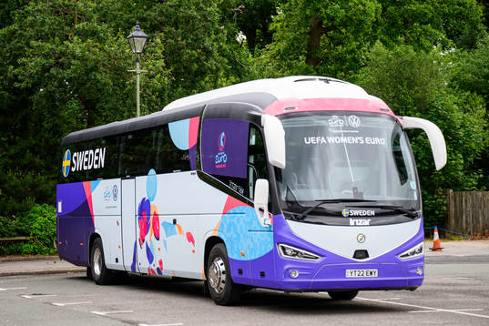 Player bus of the Swedish women's national football team