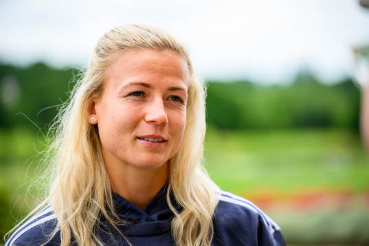 Hanna Glas of the Swedish women's national football team