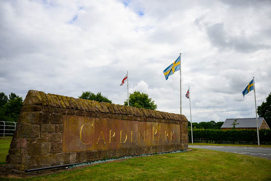Exterior view of the entrance to Sweden basecamp Carden Park