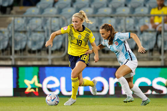 Felicia Jastré Högberg of Sweden in action against xxxxx