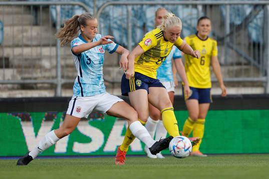 Wilma Leidhammar of Sweden in action against Selma