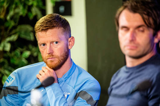 Anders Christiansen och tränare Milos Milojevic