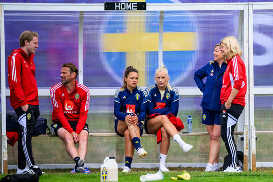 Fredrik Madestam, press officer, Magnus Andersson, team