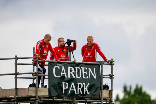 Anders Eriksson, match analyst and Sebastian Borg, match