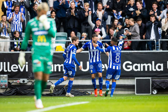 IFK Göteborgs Marcus Berg, Gustaf Norlin och Hosam Aiesh