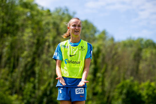 Caroline Graham Hansen of the Norwegian national football