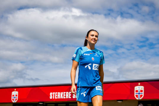 Ingrid Syrstad Engen of the Norwegian national football team