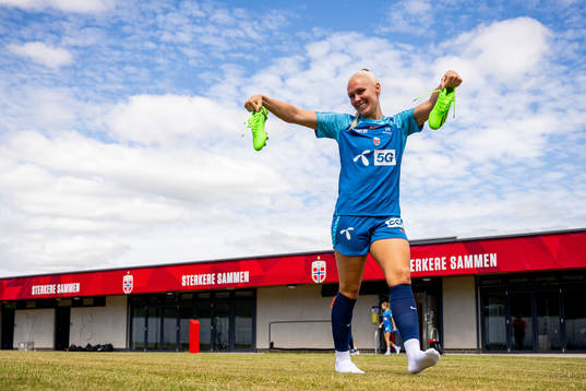 Maria Thorisdottir of the Norwegian national football team