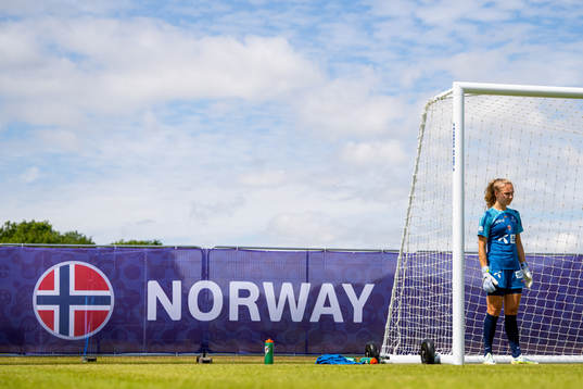 Goalkeeper Sunniva Skoglund of the Norwegian national