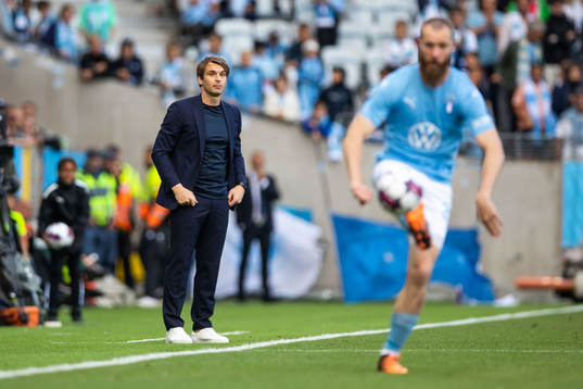 Coach Milos Milojevic of Malmö FF
