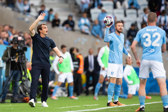 Coach Milos Milojevic of Malmö FF