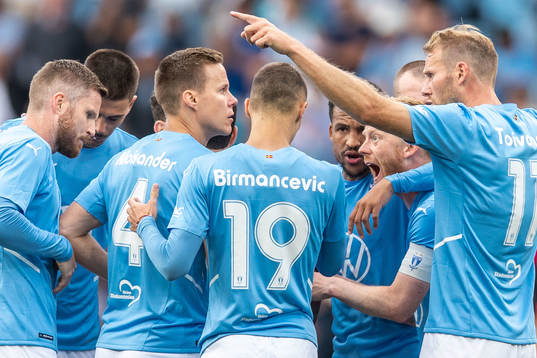Martin Olsson and Anders Christiansen of Malmö FF