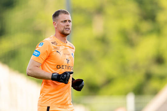 Halmstads målvakt Malkolm Nilsson Säfqvist