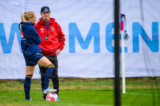 Elin Rubensson and Peter Gerhardsson, head coach