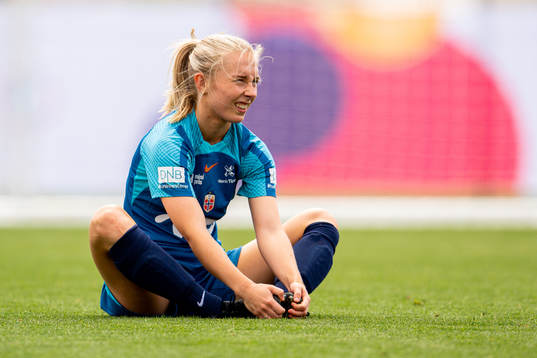 Thea Bjelde of the Norwegian national football team