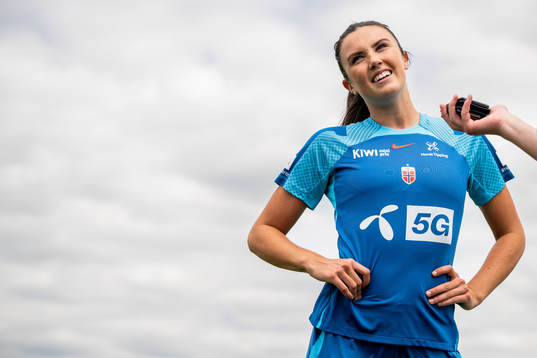 Ingrid Syrstad Engen of the Norwegian national football team