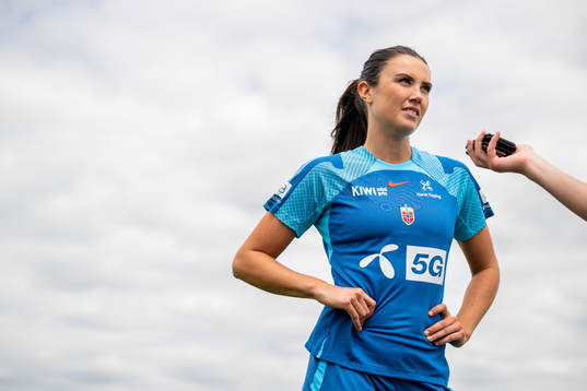 Ingrid Syrstad Engen of the Norwegian national football team