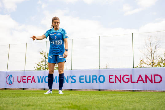 Tuva Hansen of the Norwegian national football team