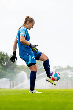 Goalkeeper Aurora Mikalsen of the Norwegian national