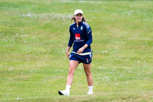 Magdalena Eriksson of Sweden tees off