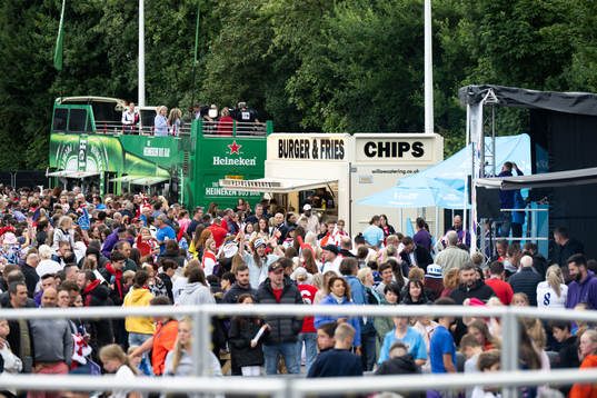 Spectators outside Old Trafford