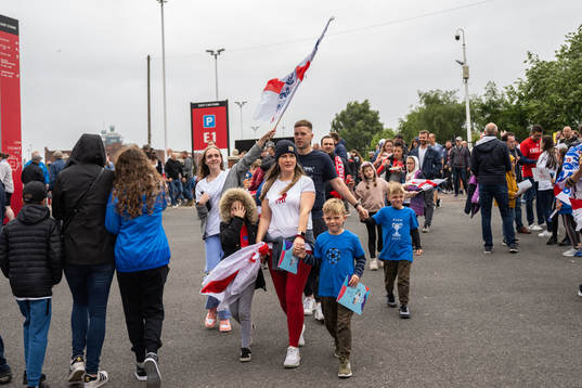 during the UEFA Women's Euro 2022 group stage match between