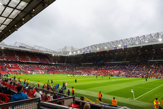 Interior view of Old Trafford Stadium