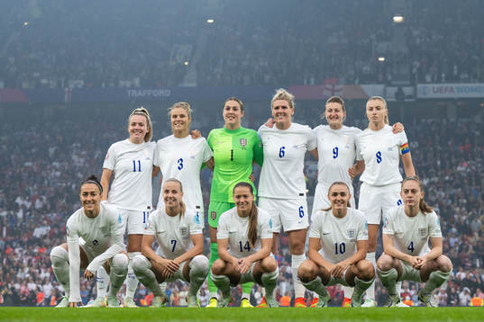 The starting eleven of England