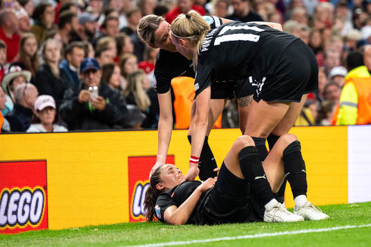 Laura Feiersinger of Austria in pain