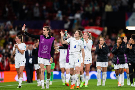 Jill Scott of England celebrates