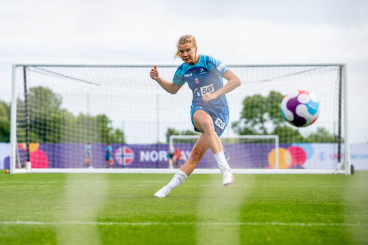 Ada Hegerberg of the Norwegian national football team at a