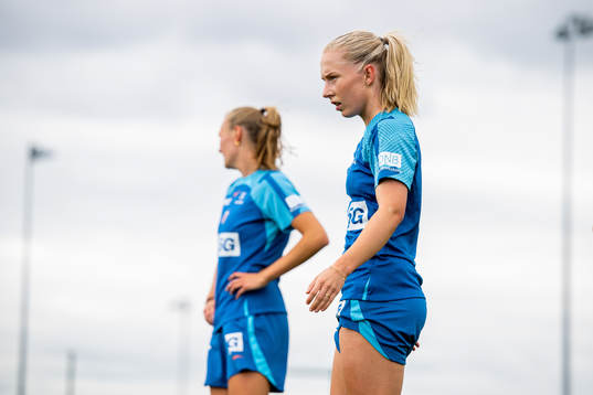 Thea Bjelde of the Norwegian national football team at a
