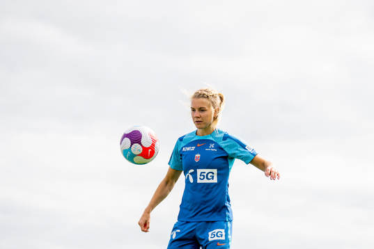 Ada Hegerberg of the Norwegian national football team at a