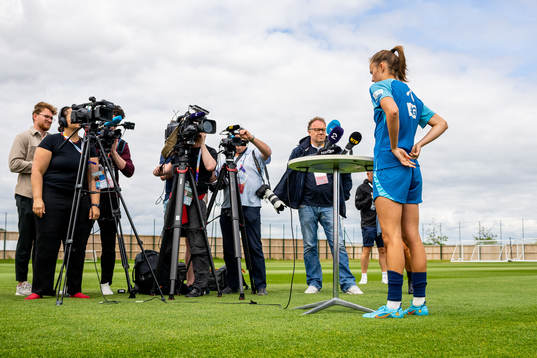 Caroline Graham Hansen of the Norwegian national football