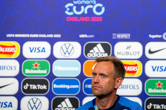 Head coach Martin Sjögren of the Norwegian national