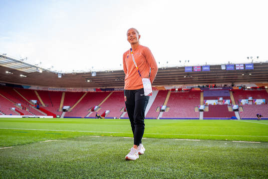 Thea Bjelde of the Norwegian national football team
