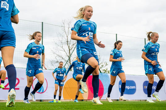Anna Jøsendal of the Norwegian national football team at a