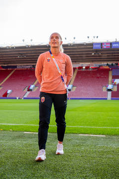 Thea Bjelde of the Norwegian national football team